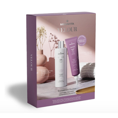KIT Velour Soothing Shampoo 400ml + Velour Instant Soothing Pre-Shampoo Cream 150ml KIT Velour Soothing Shampoo 400ml + Velour Instant Soothing Pre-Shampoo Cream 150ml