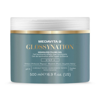 Glossynation Highgloss Filling Gel 500ml /  Глянцевый филлер-гель для ламинирования волос 500ml